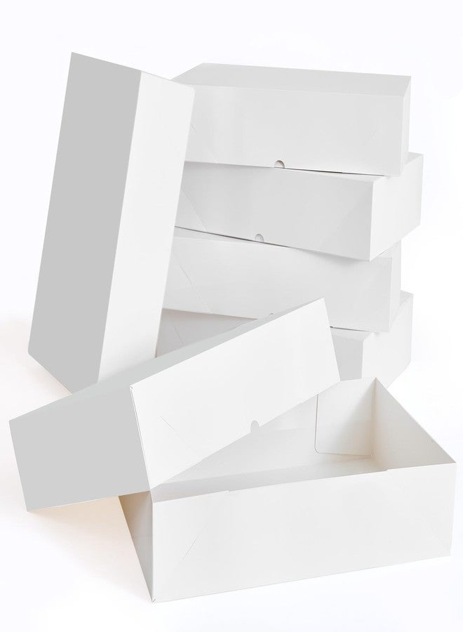 YANGTE 12 Premium Gift Boxes with Lids for Presents, Extra Large White Boxes for Wrapping Gifts, 4-inch Deep Clothing Gift Boxes for Robe, Sweater, Shirt and Christams Gift - Image 1